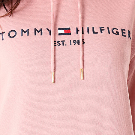 Tommy Hilfiger - Robe Sweat Capuche Femme Essential 0061 Rose