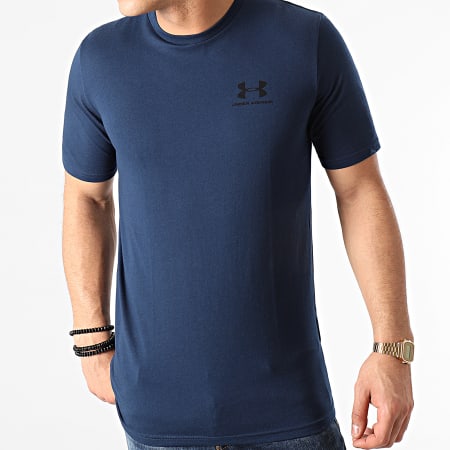 Under Armour - Camiseta UA Sportstyle en el pecho izquierdo 1326799 azul marino