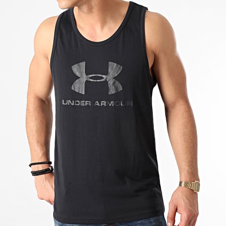 Under Armour - Camiseta sin mangas con logo UA Sportstyle 1329589 Negro