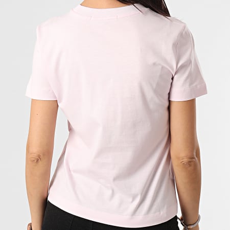 Calvin Klein - Tee Shirt Femme Shrunken Institutional 5322 Rose