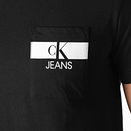Calvin Klein - Tee Shirt Poche Horizontal CK 7671 Noir