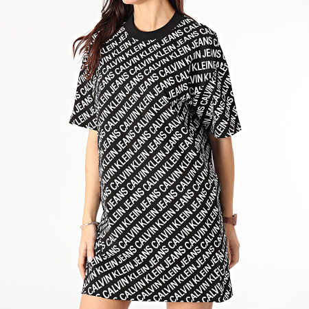 Calvin Klein - Robe tee shirt Femme AOP 5678 Noir