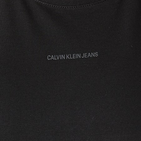 Calvin Klein - Robe Débardeur Femme A Bandes Logo Trim Racer Back 5681 Noir