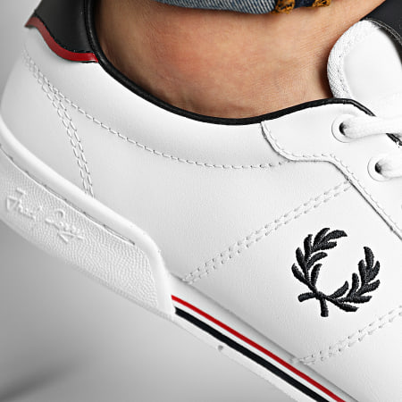 Fred Perry - Baskets B1252 Leather White