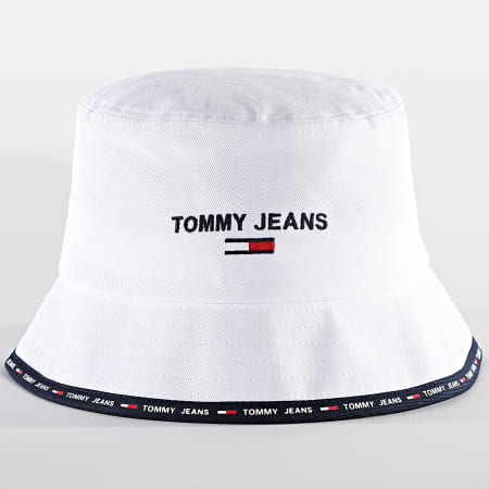 Tommy Jeans Flag Bucket Hat White