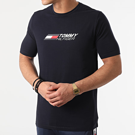 Tommy Hilfiger - Tee Shirt Logo 7282 Bleu Marine