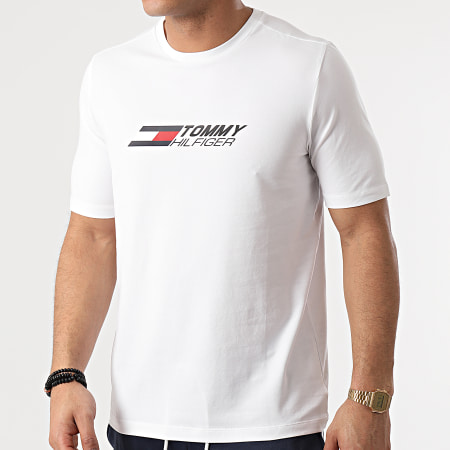 Tommy Hilfiger - Camiseta con logotipo 7282 Blanco