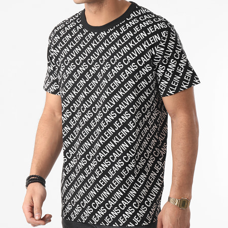 Calvin Klein - Camiseta AOP Diagonal 8066 Negro