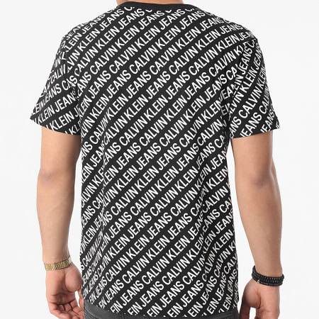 Calvin Klein - Tee Shirt AOP Diagonal 8066 Noir