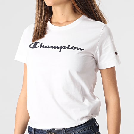 Champion - Tee Shirt Femme 112602 Blanc