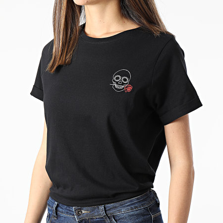 Deeluxe - Tee Shirt Femme Rose Noir