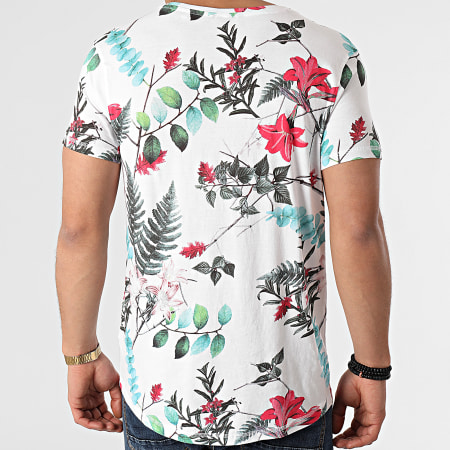 Deeluxe - Tee Shirt Poche Floral Caititiu Blanc