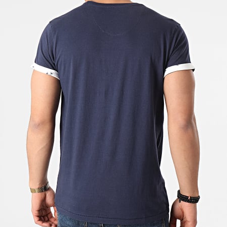 Deeluxe - Tee Shirt Poche Oasis Bleu Marine