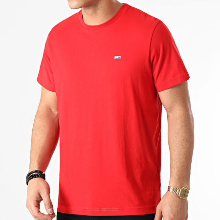 Tommy Jeans - Tee Shirt Tommy Classics 0101 Rouge