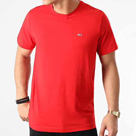 Tommy Jeans - Tee Shirt Tommy Classics 0101 Rouge