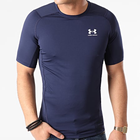 T-shirt de compression Marine Homme Under Armour | Espace des Marques