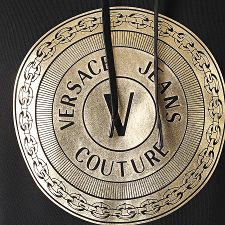 Versace Jeans Couture - Sweat Capuche B7GWA7TX-30318 Noir Doré