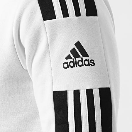 Adidas Sportswear - Sweat Capuche 3 Bandes Blanc