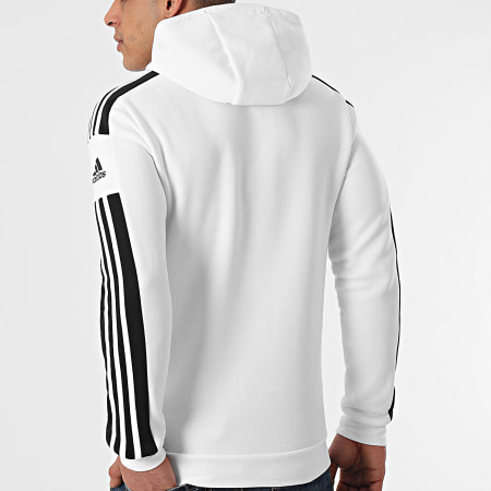 Adidas Sportswear - Felpa con cappuccio a righe GT6637 Bianco