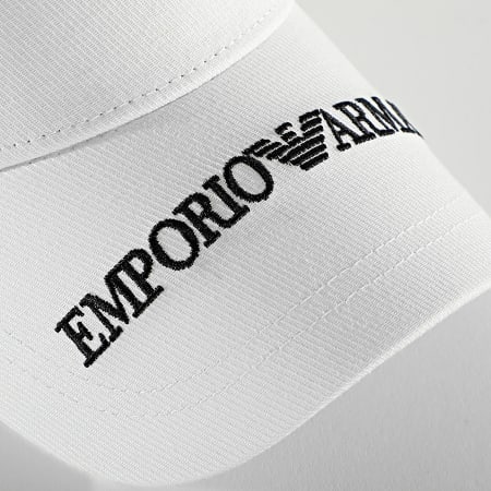 Emporio Armani - Casquette Embroidered Logo 627570 Blanc