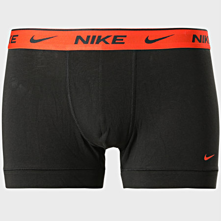 Nike - Lot De 3 Boxers Everyday Cotton Stretch KE1008 Noir Orange Vert Kaki