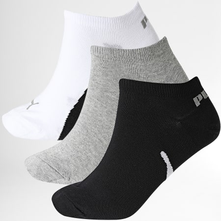Puma - Confezione da 3 paia di calzini da ginnastica 100000956 Bianco nero grigio erica