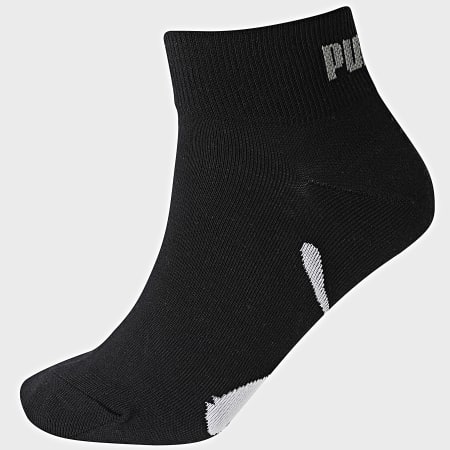 Puma - Confezione da 3 paia di calzini a quarti 100000957 Bianco nero grigio erica