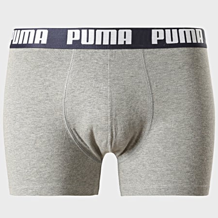 Puma - Pack De 2 Boxers Everyday 521015001 Azul Marino Gris Jaspeado