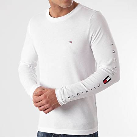 Tommy Hilfiger - Tee Shirt Manches Longues Essential Tommy 7677 Blanc
