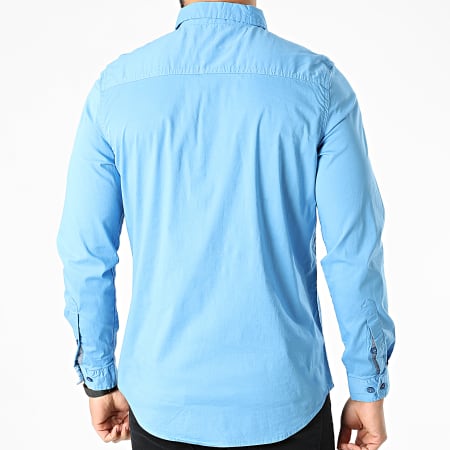 American People - Chemise Manches Longues Campton Bleu