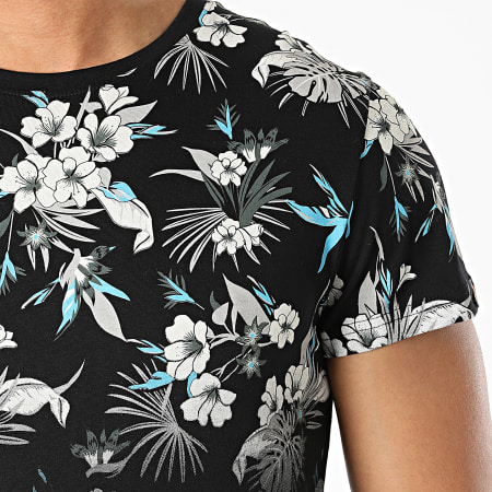 American People - Tee Shirt Tood Noir Floral
