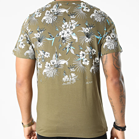 American People - Tee Shirt Tood Vert Kaki Floral