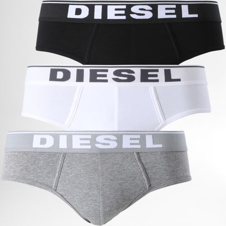 Diesel - Lot De 3 Slips Andre 00SH05-0JKKB Noir Blanc Gris
