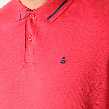 Jack And Jones - Polo Manches Courtes Jersey 12180891 Rouge