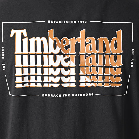 Timberland - Tee Shirt Stacked A2E65 Noir