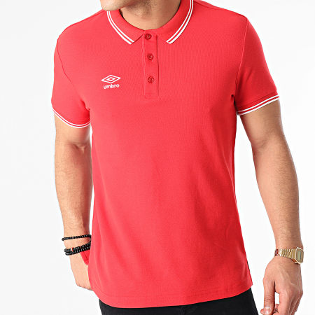 Umbro - Polo Manches Courtes Net Rouge