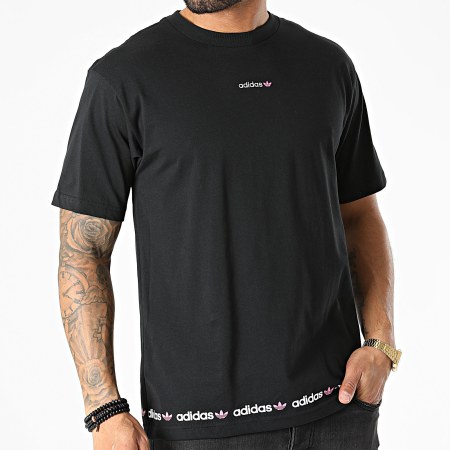 adidas - Tee Shirt Linear Repeat GN7126 Noir