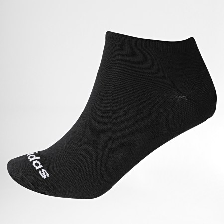 Adidas Sportswear - Confezione da 3 paia di calzini a taglio basso GE6137 nero bianco grigio erica