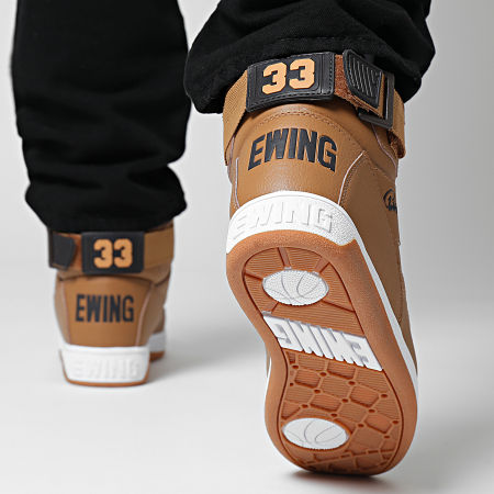 Ewing Athletics - Sneakers 33 Hi Orion 1BM01043 Grano Espresso Oro Pallido
