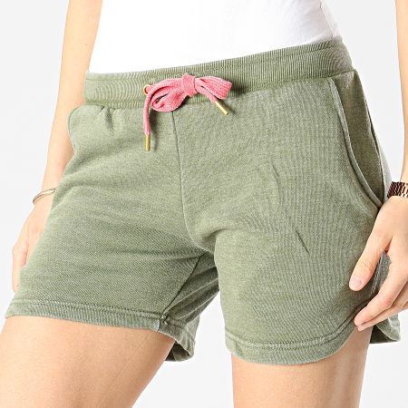 Girls Outfit - Shorts de jogging de mujer Saco verde caqui
