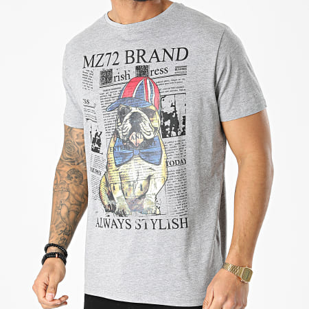 MZ72 - Tee Shirt The Dog Gris Chiné
