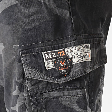 MZ72 - Short Cargo Camouflage Fresh Army Gris Anthracite
