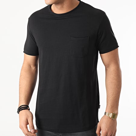 Solid - Camiseta con bolsillo Gaylin 21103652 Negro