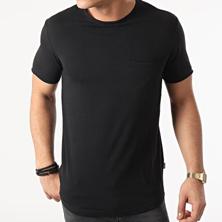 Solid - Camiseta con bolsillo Gaylin 21103652 Negro