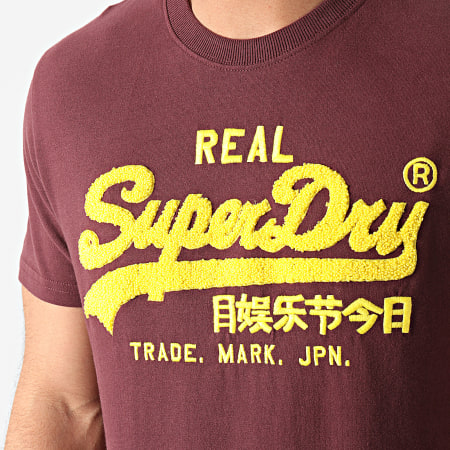 Superdry - Tee Shirt M1011005A Bordeaux