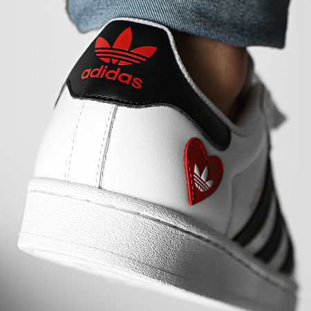 Adidas Originals - Baskets Superstar FZ1807 Footwear White Core Black Scarlet