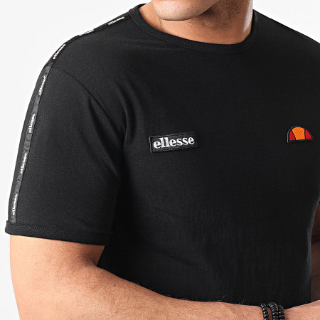 Ellesse - Camiseta extragrande a rayas Fedora SHF09088 Negro