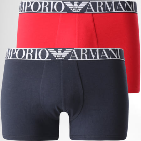 Emporio Armani - Lot De 2 Boxers 111769-1P720 Rouge Bleu Marine