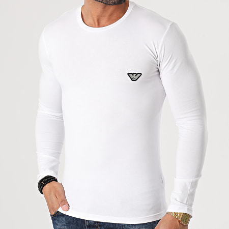 Emporio Armani - Tee Shirt Manches Longues 111023-1P512 Blanc