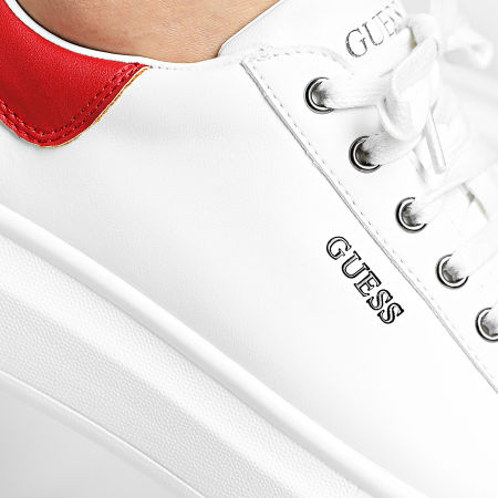 Guess - Baskets FM5SLRLEA12 White Red